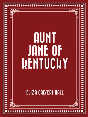 cover image of Aunt Jane of Kentucky